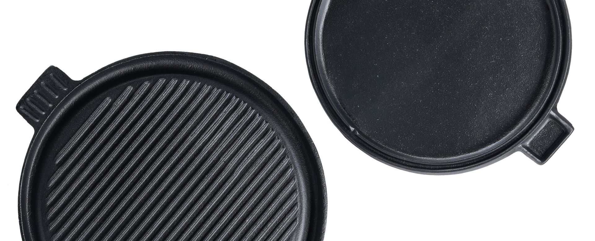 Cast iron grill plate for cooking